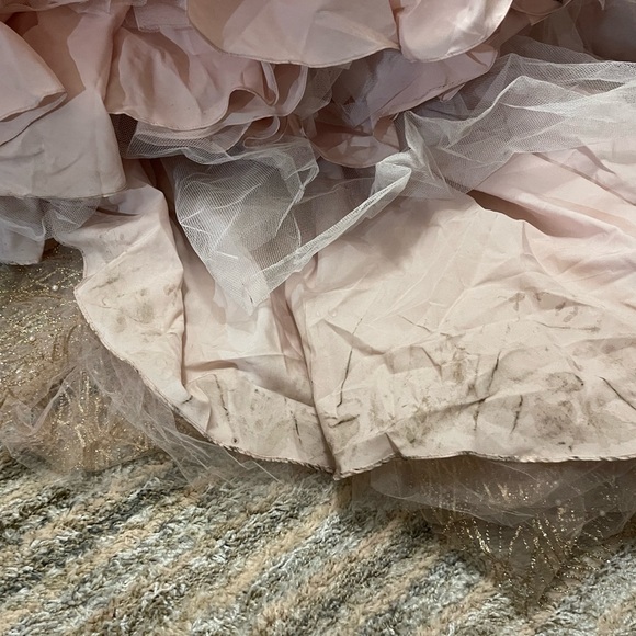 ❤️ Vintage 15 Year Old Party Dress With Beaded Lace Overlay & Corset Back ❤️ - Picture 11 of 11